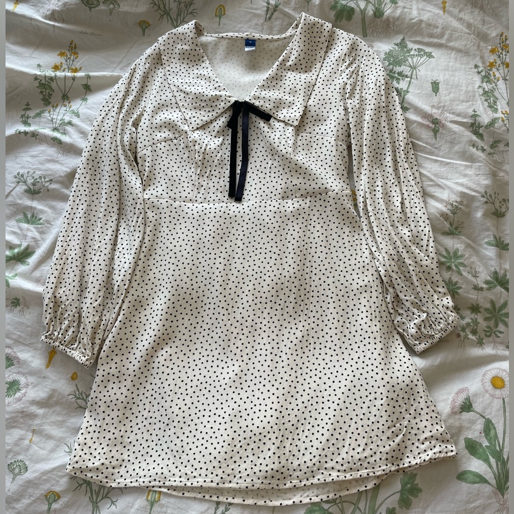 Fit & Flare Polka Dot Mini Dress